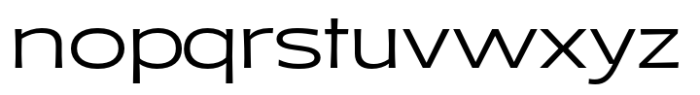 Saint Regus Light Expanded Font LOWERCASE