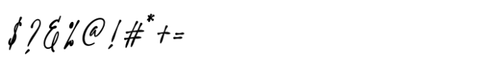 Sainthesa Signature Font OTHER CHARS