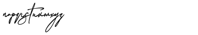 Sainthesa Signature Font LOWERCASE