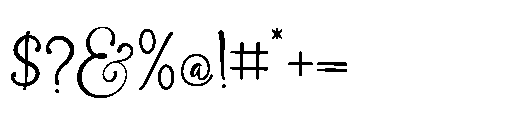 Saitingan Font OTHER CHARS