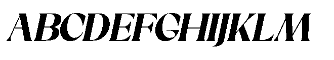 Sakem Black Italic Font UPPERCASE