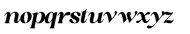 Sakem Black Italic Font LOWERCASE
