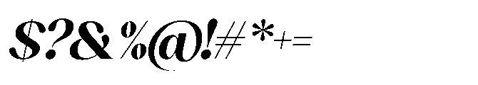 Sakem Bold Italic Font OTHER CHARS