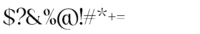 Sakem Extra Light Font OTHER CHARS