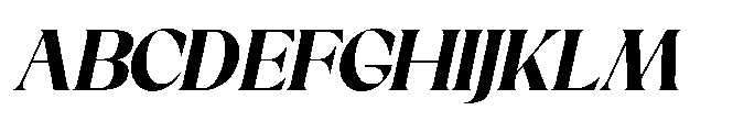 Sakem Heavy Italic Font UPPERCASE