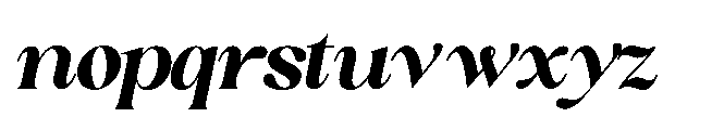 Sakem Heavy Italic Font LOWERCASE