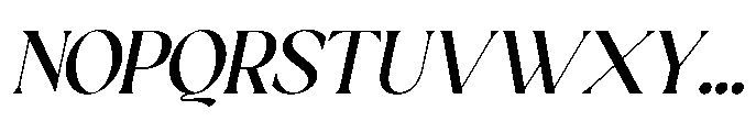 Sakem Italic Font UPPERCASE