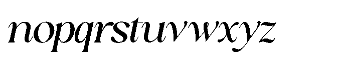 Sakem Italic Font LOWERCASE
