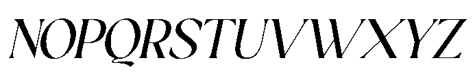 Sakem Light Italic Font UPPERCASE