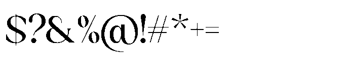 Sakem Light Font OTHER CHARS