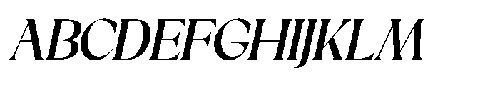 Sakem Medium Italic Font UPPERCASE
