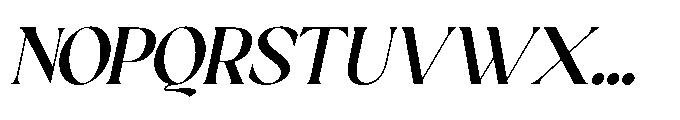 Sakem Medium Italic Font UPPERCASE