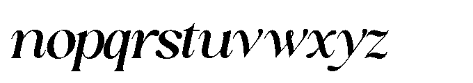 Sakem Medium Italic Font LOWERCASE