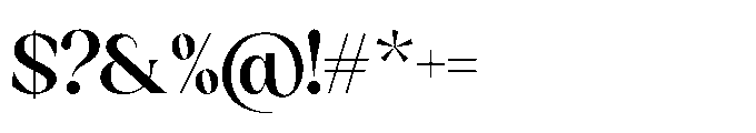 Sakem Medium Font OTHER CHARS