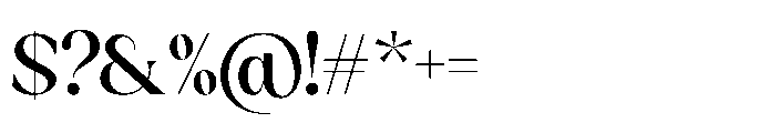 Sakem Regular Font OTHER CHARS