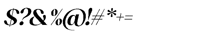 Sakem Semi Bold Italic Font OTHER CHARS