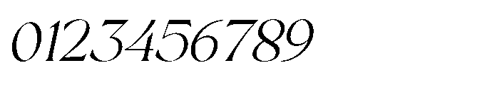 Sakem Thin Italic Font OTHER CHARS