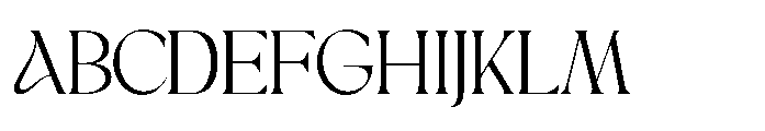 Sakem Thin Font UPPERCASE