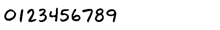 Sakiro Printed Font OTHER CHARS
