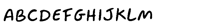 Sakiro Printed Font UPPERCASE