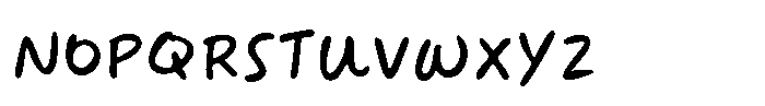 Sakiro Printed Font UPPERCASE