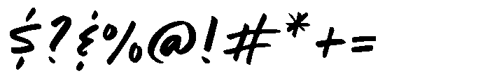 Sakiro Script Font OTHER CHARS