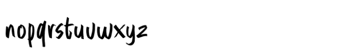 Sakittu Brush Font LOWERCASE