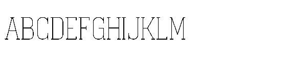 Saksree Thin Font UPPERCASE