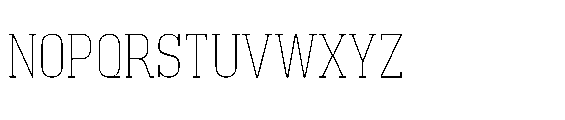 Saksree Thin Font UPPERCASE