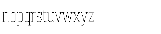 Saksree Thin Font LOWERCASE