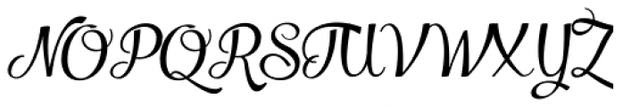 Salamander Script Font UPPERCASE