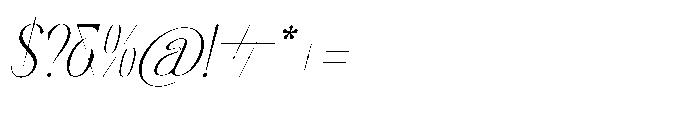 Salctego Italic Font OTHER CHARS