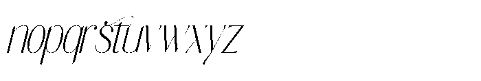 Salctego Italic Font LOWERCASE
