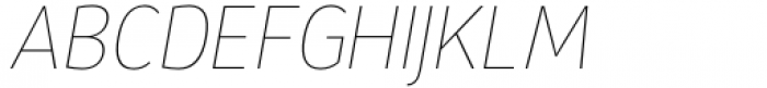 Salda xL Hairline Italic Font UPPERCASE