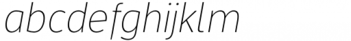 Salda xL Thin Italic Font LOWERCASE