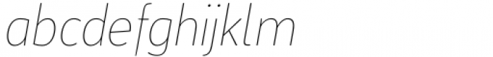 Salda xS Hairline Italic Font LOWERCASE