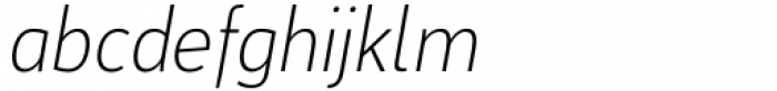 Salda xS Light Italic Font LOWERCASE