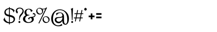 Salemore Longest Regular Font OTHER CHARS