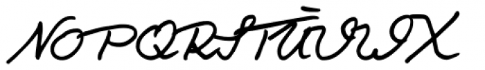 Salew Handwriting Font UPPERCASE
