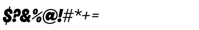 Salford Sans Black Slanted Font OTHER CHARS