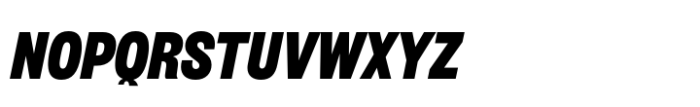 Salford Sans Black Slanted Font UPPERCASE