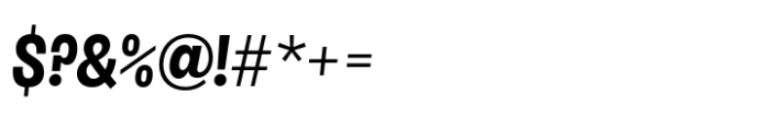 Salford Sans Bold Semi Slanted Font OTHER CHARS
