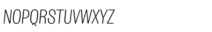 Salford Sans Ex Light Semi Slanted Font UPPERCASE