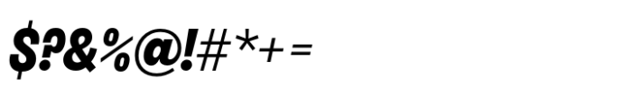 Salford Sans Extra Bold Slanted Font OTHER CHARS