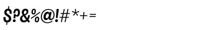 Salford Sans Semi Bold Semi Slanted Font OTHER CHARS