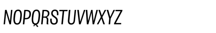 Salford Sans Semi Slanted Font UPPERCASE