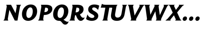 Salierno Black Extended Italic Font UPPERCASE