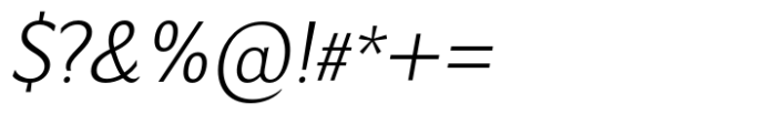 Salierno Light Extended Italic Font OTHER CHARS