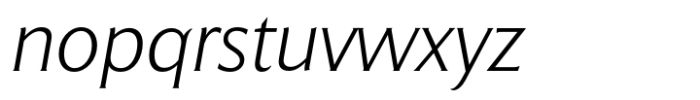 Salierno Light Extended Italic Font LOWERCASE