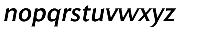 Salierno Semi Bold Extended Italic Font LOWERCASE